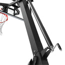 Spalding The Beast Stealth 60 Inch Glass Portable Basketball Hoop - Black Edition