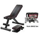 Yoleo Heavy Duty Adjustable Weight Bench - Weight Capacity 200 KG