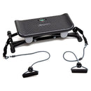 SHARP BODY Shapeboard, Balance Board with LC Display, Balance Board, Ski Trainer with 2 Expander Bands and Handles Including Underlay Mat