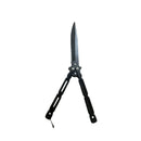 Shadow Butterfly Knife Black 22cm