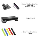 FitCore Essentials Pack ( Mat + Stepper + 5 Resistance Bands )