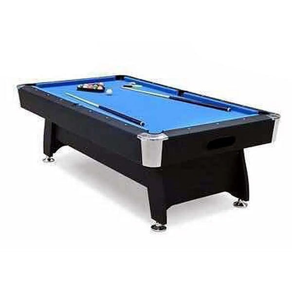 Wood Pool Table Billiard Table Black With All Accessories