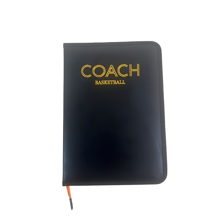 Basketball Coaching Magnetic Board Clipboard External Leather Design With Zipper