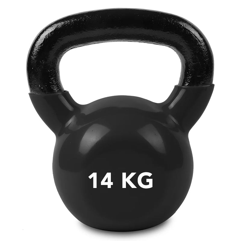 1 Piece 14KG KettleBell Black Vinyl