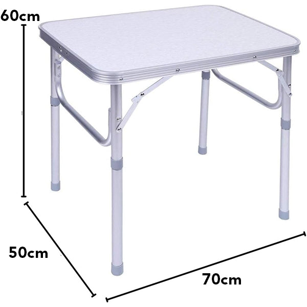 Folding Camping Table, Aluminum Folding Garden Table Folding Table Aluminum Picnic Table Height Adjustable