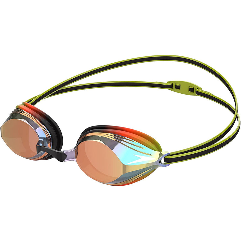 Speedo Vengeance Mirror Junior Swimming Goggles Black/Green
