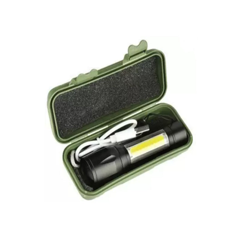 Mini BL- 511 Strong LED Flashlight with 3 Mode Setting Torch Black 9 cm Length