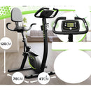 3 in 1 Folding Exercise Bike SoftFoam Seat with Adjustable Backrest, Carbon Steel Frame, Max Load 140kg, Home Use