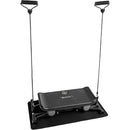 SHARP BODY Shapeboard, Balance Board with LC Display, Balance Board, Ski Trainer with 2 Expander Bands and Handles Including Underlay Mat