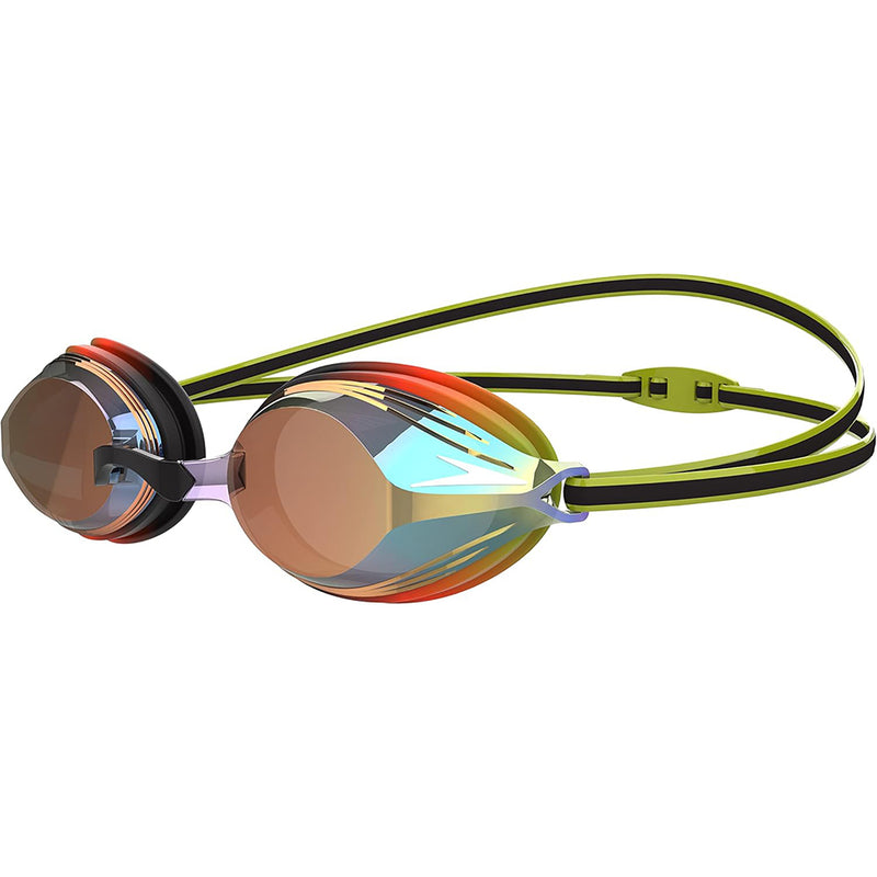 Speedo Vengeance Mirror Junior Swimming Goggles Black/Green