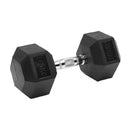 1 Piece Hex Rubber Coated Dumbbell