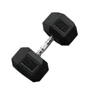 1 Piece Hex Rubber Coated Dumbbell