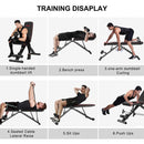 Yoleo Heavy Duty Adjustable Weight Bench - Weight Capacity 200 KG