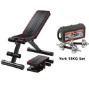 Yoleo Heavy Duty Adjustable Weight Bench - Weight Capacity 200 KG