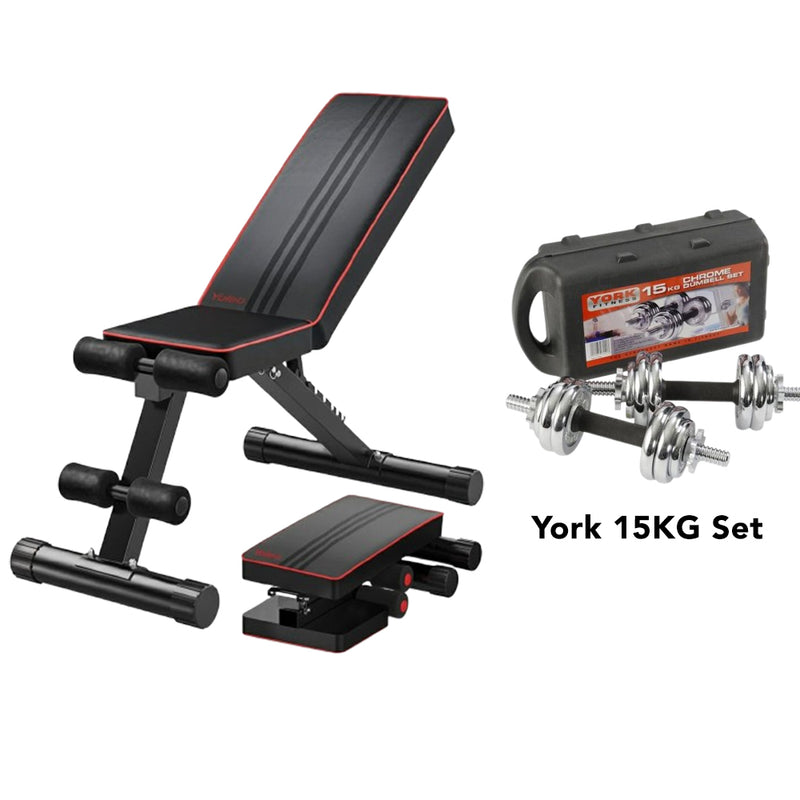Yoleo Heavy Duty Adjustable Weight Bench - Weight Capacity 200 KG