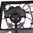 Premium Gas Stove with 2 Burners Full Iron Stove Black