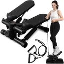 Mini Stepper Exercise Machine With Set of Dumbbells Vinyl Blue