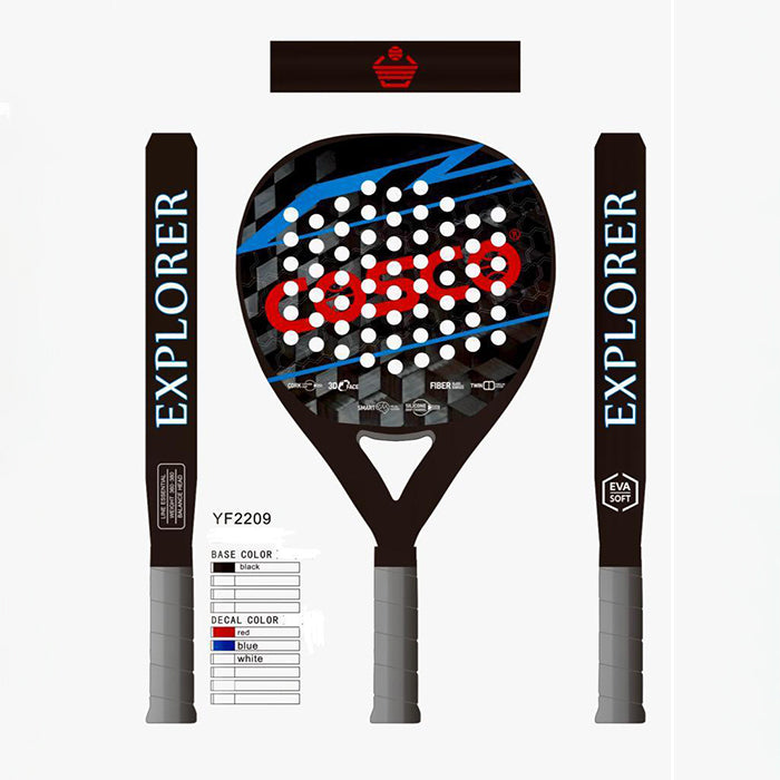 Cosco Carbon EXPLORER Padel Racket With Cover Bag