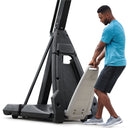 Spalding The Beast Stealth 60 Inch Glass Portable Basketball Hoop - Black Edition