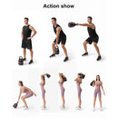 Adjustable Kettlebell 6 Weight Levels 40 LBS 18 Kgs Quickly Free Weights Kettle Bell