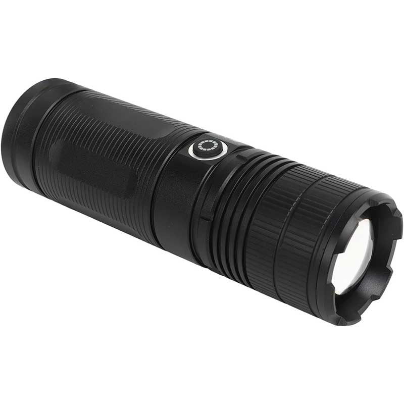 Raguso Outdoor Flashlight, 5 Lighting Modes LED Flashlight Type C Charging 3600 mAh Aluminum Alloy for Travel