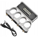 Knuckle Brass Self Defense Four-Finger Emergency Light with LED Power Supply
