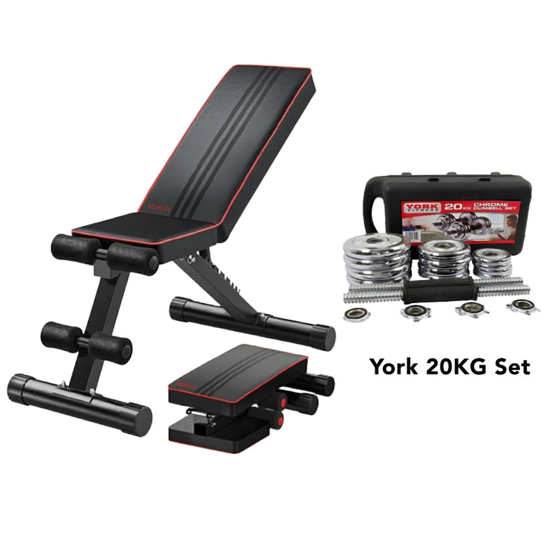 Yoleo Heavy Duty Adjustable Weight Bench - Weight Capacity 200 KG