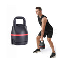 Adjustable Kettlebell 6 Weight Levels 40 LBS 18 Kgs Quickly Free Weights Kettle Bell