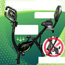 3 in 1 Folding Exercise Bike SoftFoam Seat with Adjustable Backrest, Carbon Steel Frame, Max Load 140kg, Home Use