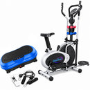 Home Gym Fitness Bundle – Elliptical 4-in-1 & Vibration Plate
