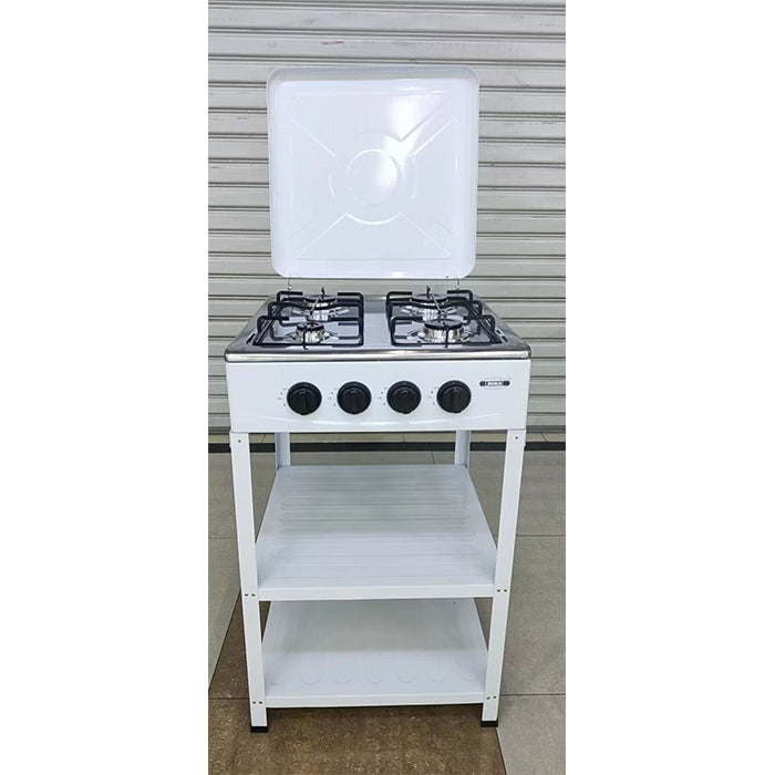 Boko GL-004 Gas Stove with 4 Burners and 2 Storage Shelves