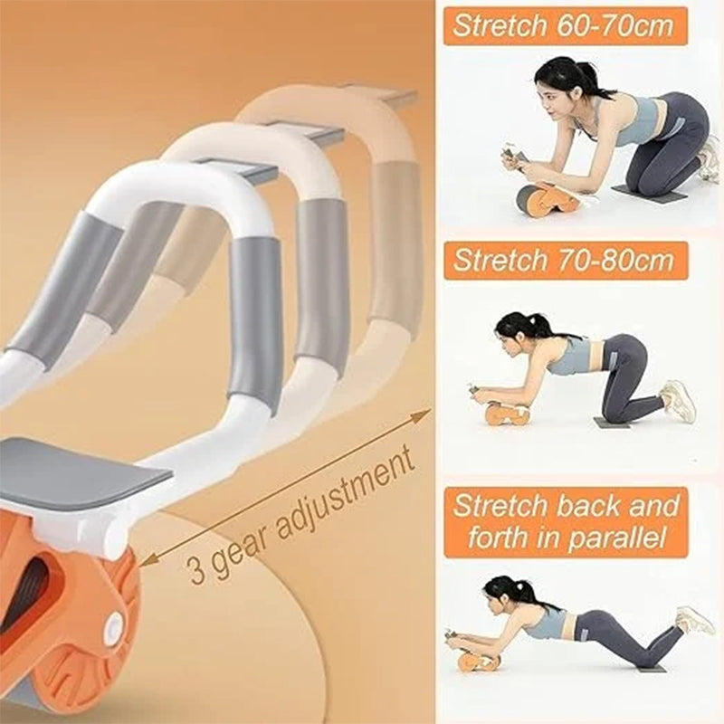 Abdominal Exercise Wheel Elbow Support Rebound Roller Automatic - AB Wheel
