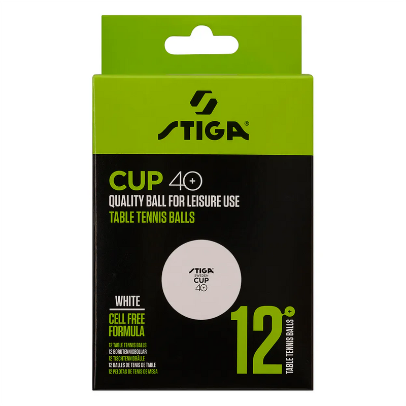 Stiga Ball Cup 40+ White 12-pack ( 12 Balls)