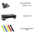 FitCore Essentials Pack ( Mat + Stepper + 5 Resistance Bands )