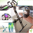 Folding Exercise Bike 16 Levels, Ergonomic Relax-Foam Saddle, Height Adjustment