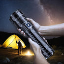 LED Light Flashlight Super Bright 400m Long Range Powerful Tactical Rechargeable Zoomable LED Torch light weight Material