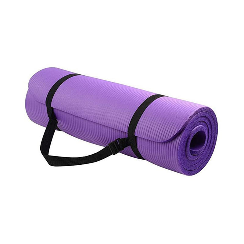 Fitness Exercise Mat Premium 1.5 cm With Handle Strap Plus Cover Bag