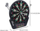 Electronic Dartboard, 4 LED Display Screen Automatic Scoring Dartboard with 6 Darts