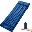 Single Camping Sleeping Inflatable Camping Pad Ultralight Sleeping Mat with Pillow for Camping Hiking Traveling