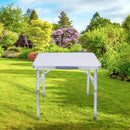Folding Camping Table, Aluminum Folding Garden Table Folding Table Aluminum Picnic Table Height Adjustable