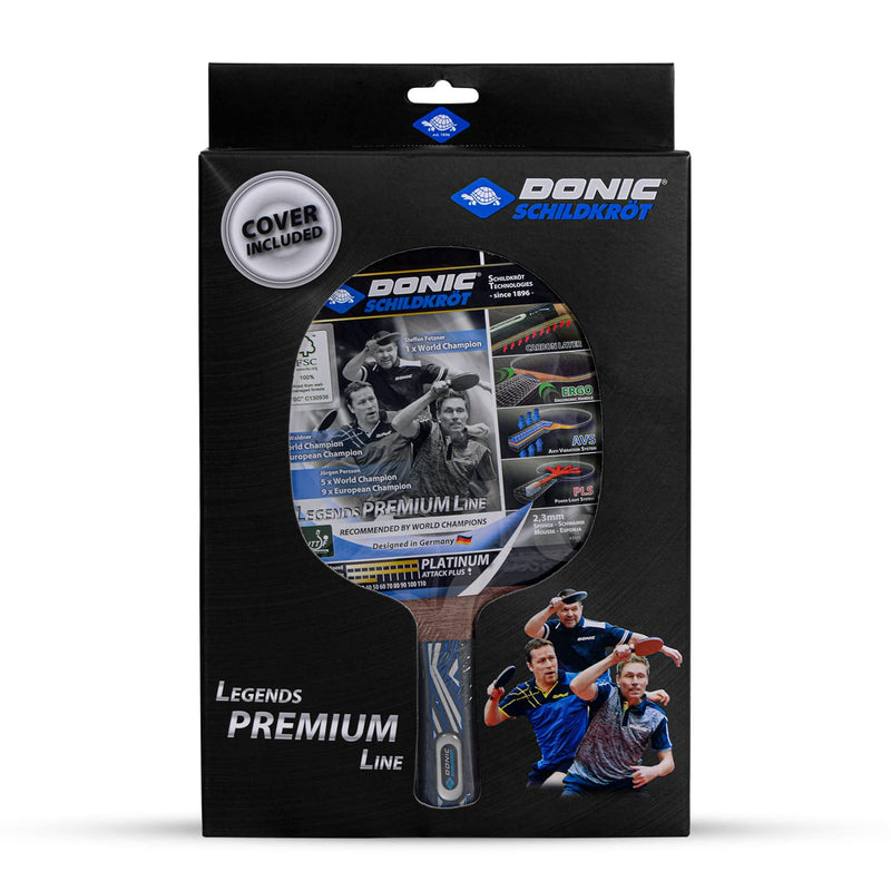 Donic-Schildkröt® Table Tennis Racket Legend Premium Line PLATINUM ( Cover Included)