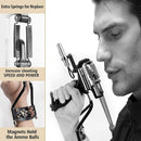 Super Power Stainless Multi-Function Hunting Infrared Light Slingshot,Bow Sling Shot Catapult with Adjustable Spring and Quality Rubber Bands