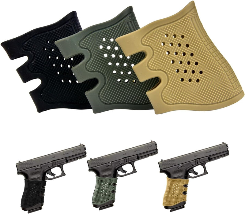 Tactical Rubber Grip Glove Sleeve Slip-On Ventilated Grip for Glock