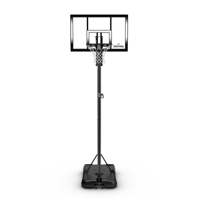 Spalding 44 Inch Shatter-Proof Polycarbonate Exactaheight Portable Basketball Hoop