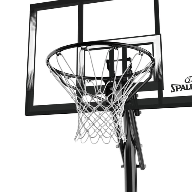 Spalding 44 Inch Shatter-Proof Polycarbonate Exactaheight Portable Basketball Hoop