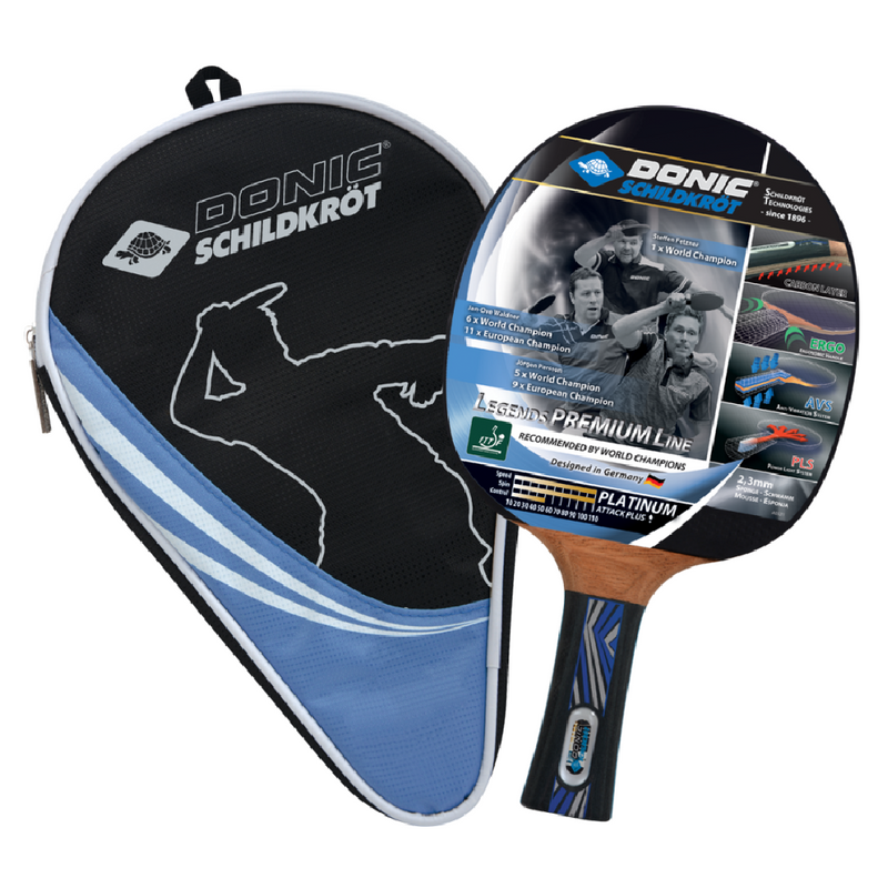 Donic-Schildkröt® Table Tennis Racket Legend Premium Line PLATINUM ( Cover Included)