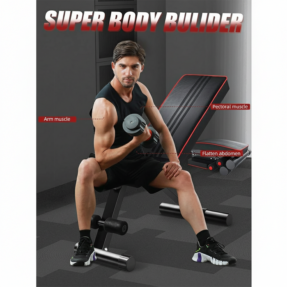 Yoleo Heavy Duty Adjustable Weight Bench Weight Capacity 200 KG