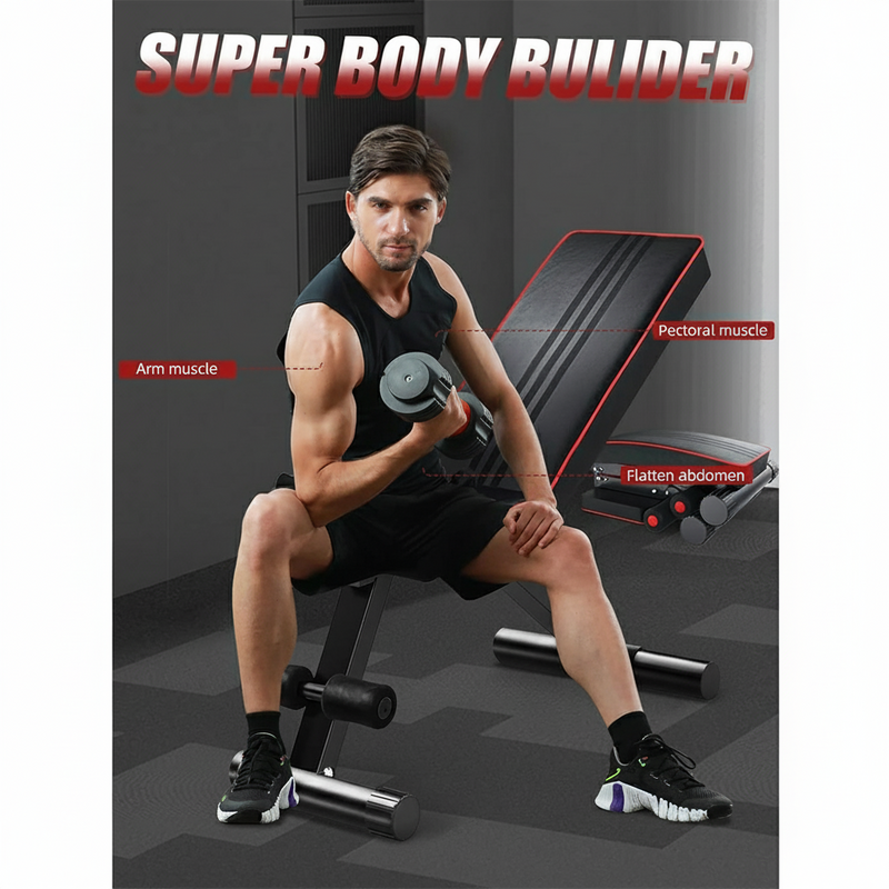 Yoleo Heavy Duty Adjustable Weight Bench Weight Capacity 200 KG