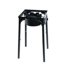 Premium Gas Stove with 1 Burner Full Iron Stove Black