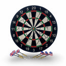 Regulation Bristle Steel Tip Dartboard Set with Staple-Free Bullseye